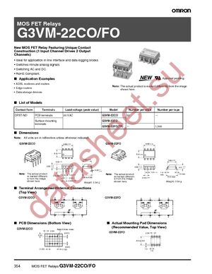 G3VM-22CO datasheet  